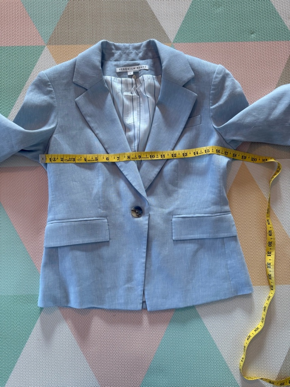 Veronica Beard Aaliyah Dickey Jacket and Matching Jeanne Linen-Blend Pants EUC - Picture 5 of 15